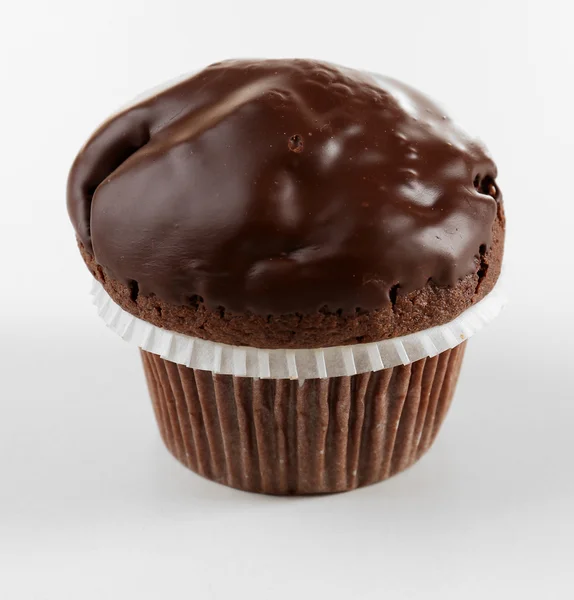 Leckerer Schokoladen-Cupcake — Stockfoto