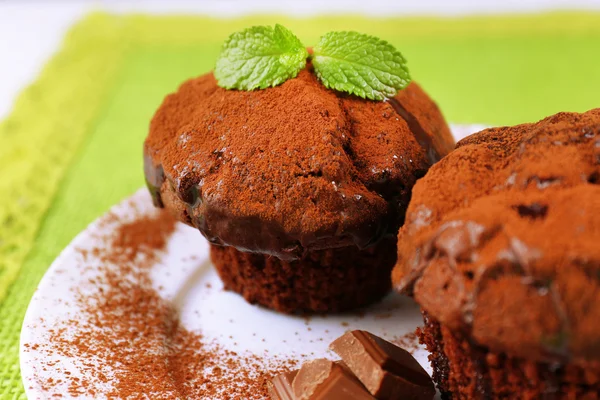 Pyszne babeczki czekoladowe — Zdjęcie stockowe