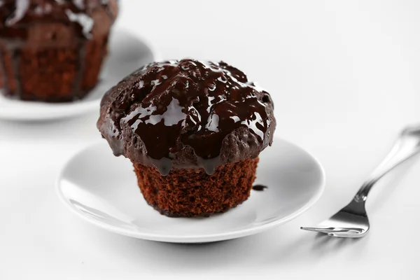 Delizioso cupcake al cioccolato — Foto Stock