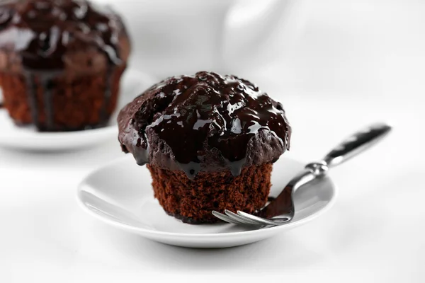 Lekkere chocolade cupcake — Stockfoto