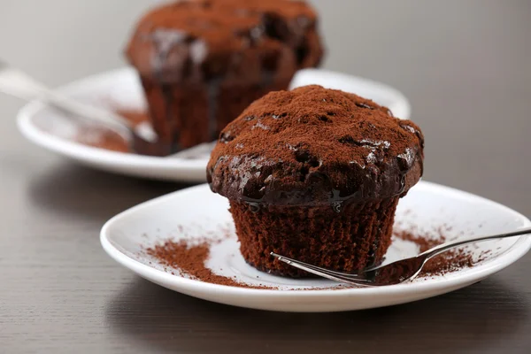 Delizioso cupcake al cioccolato — Foto Stock