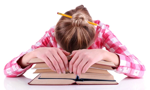 Girl reading book — Stock Photo, Image