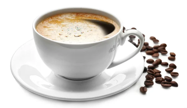 Tasse de café isolé sur blanc — Photo