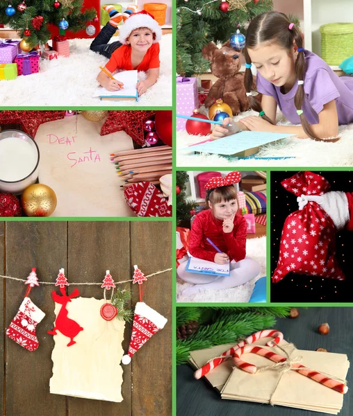 Christmas Holidays Photo Collage — Stock Photo, Image