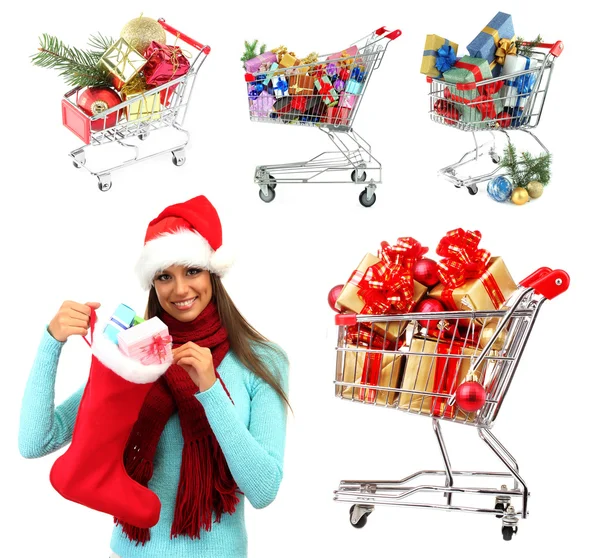 Kerstmis verkoop collage — Stockfoto