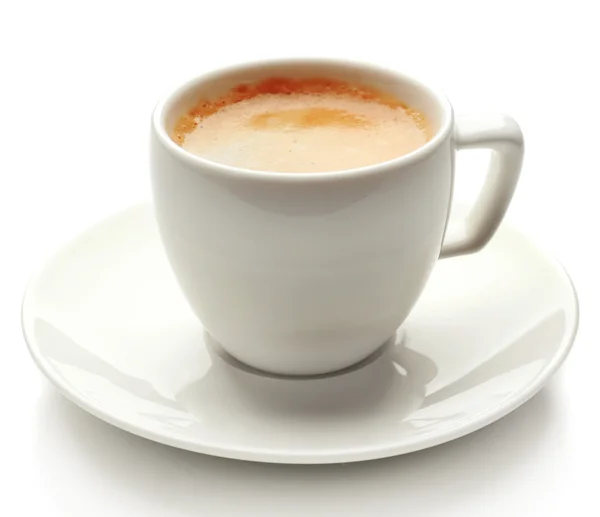 Kopje koffie geïsoleerd op wit — Stockfoto