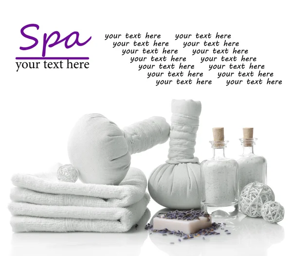 Spa setting on table — Stock Photo, Image