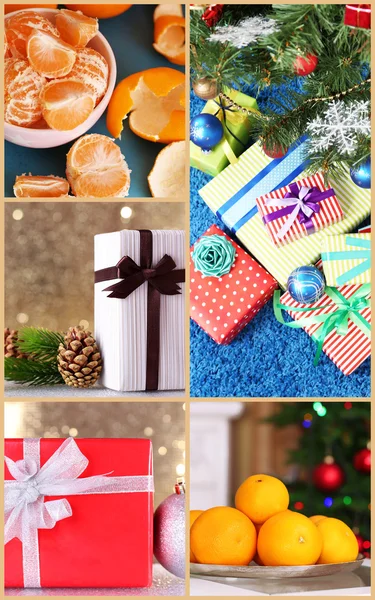 Feliz collage de Navidad —  Fotos de Stock