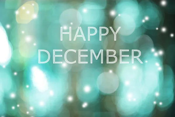 Mutlu Aralık, tebrik kartı — Stok fotoğraf