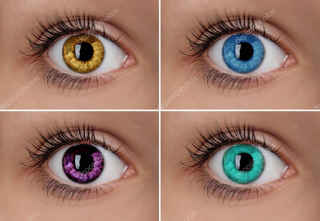 Colorful eyes collage Stock Photo by ©belchonock 60835159