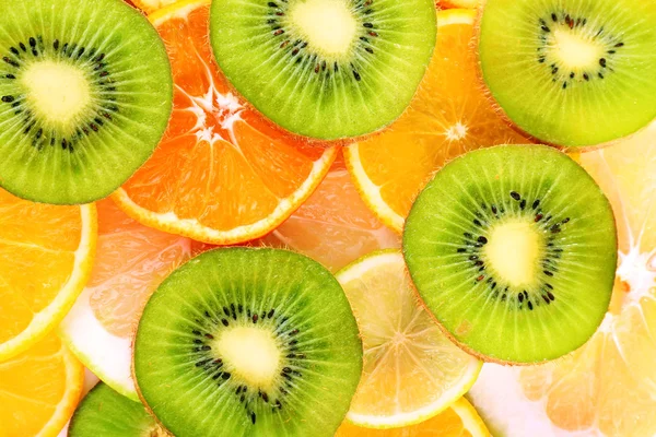 Skivad citrus närbild bakgrund — Stockfoto