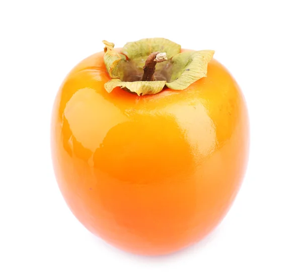 Ripe persimmon isolated on white — Stockfoto