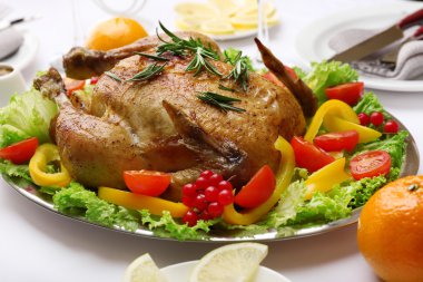 Akşam yemeği için tavuk.