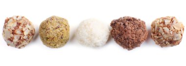 Çikolata truffles satırları