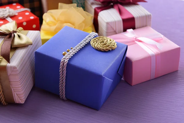 Pile of colorful gifts — Stock Photo, Image