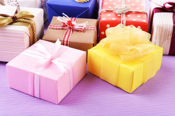 Pile of colorful gifts — Stock Photo, Image