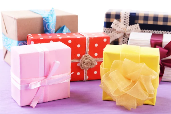 Pile of colorful gifts — Stock Photo, Image