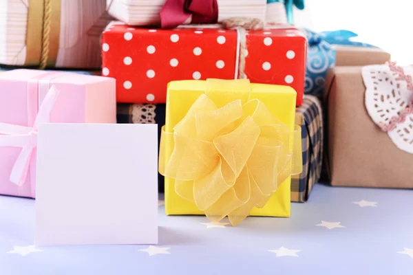 Pile of colorful gifts — Stock Photo, Image