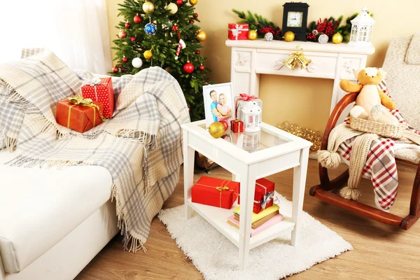 Interior hermoso de Navidad — Foto de Stock