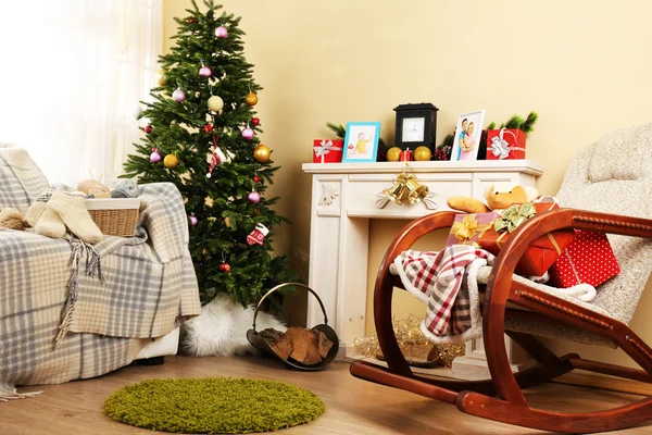 Beautiful Christmas interior — Stock Photo, Image