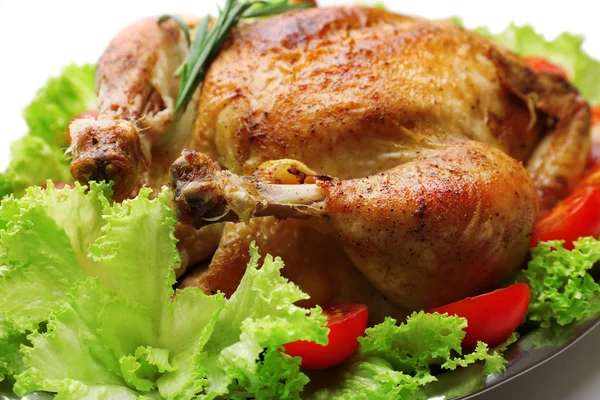 Pečené kuře k večeři — Stock fotografie