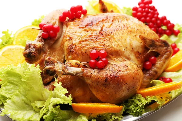 Baked chicken for  dinner — Stock Photo, Image