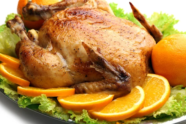 Pollo al horno para la cena — Foto de Stock