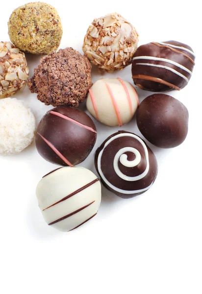 チョコレートの甘いコレクション — ストック写真