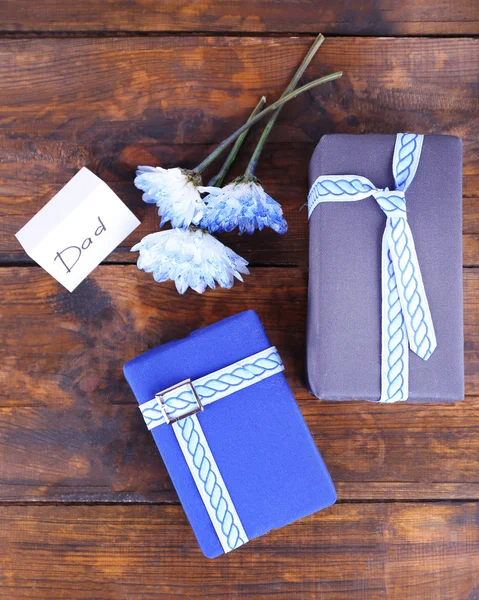 Happy Father's Day with gift boxes — Stock Photo, Image