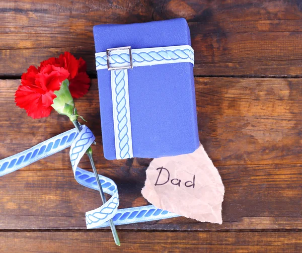 Buona festa del papà con confezione regalo — Foto Stock