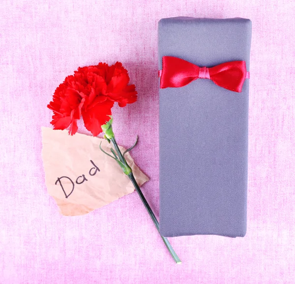 Buona festa del papà con confezione regalo — Foto Stock