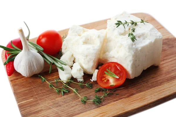 Feta cheese close-up — Stock Photo, Image