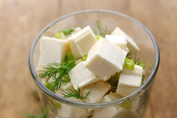 Feta cheese on table — Stock Photo, Image