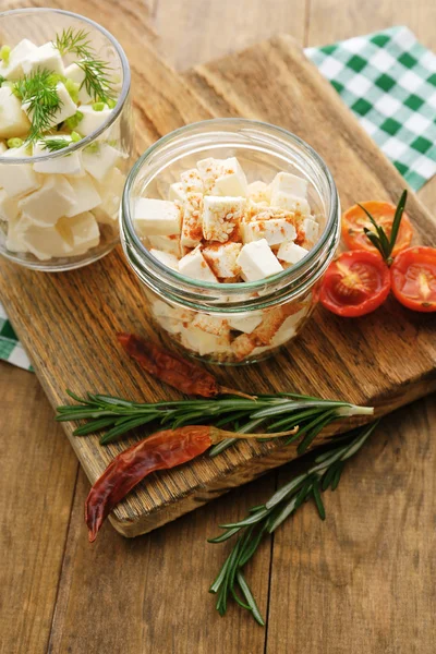 Sýr Feta v jar — Stock fotografie