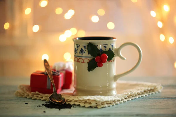 Tazza di Natale di bevanda calda — Foto Stock