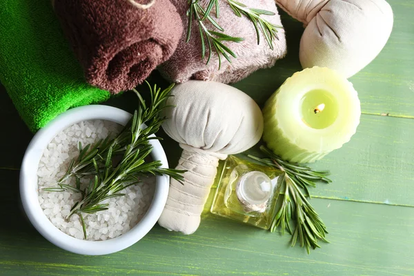 Rosemary and sea salt — Stock Photo, Image