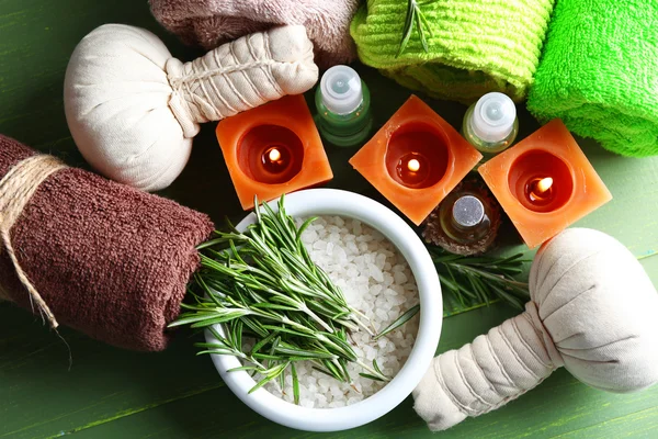 Rosemary and sea salt — Stock Photo, Image