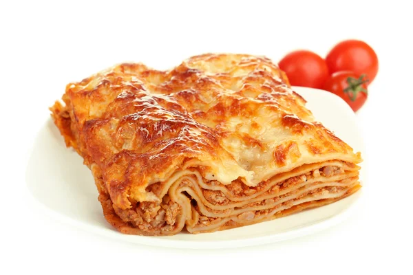 Portion of tasty lasagna — Stock Photo, Image