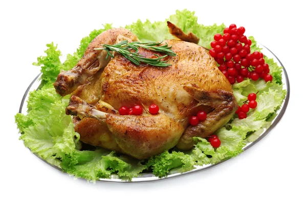 Baked chicken for  dinner Royalty Free Stock Images