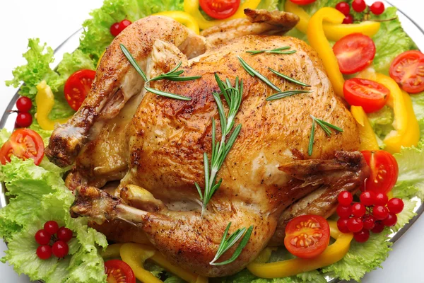 Pollo al forno per cena festiva — Foto Stock