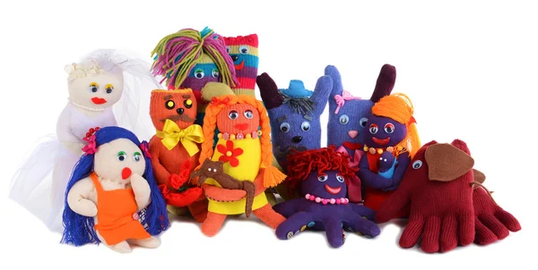 Cute handmade toys — Stock Photo, Image