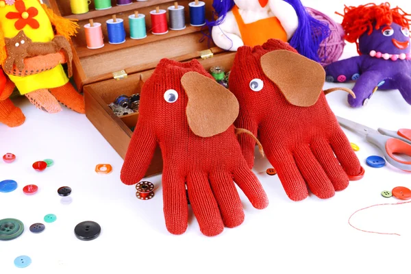 Making of handmade toys — Stock Photo, Image