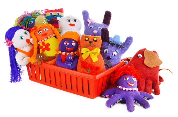 Cute handmade toys — Stock Photo, Image