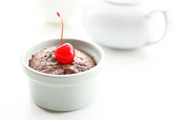 Varm Chokladpudding — Stockfoto