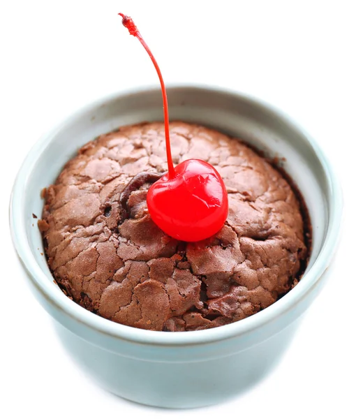 Hete chocolade pudding — Stockfoto