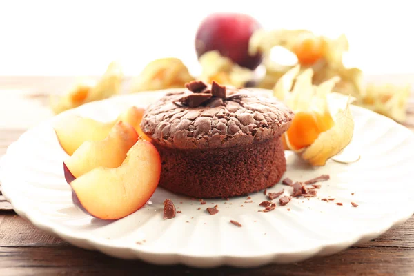 Hot chocolate pudding — Stock Photo, Image