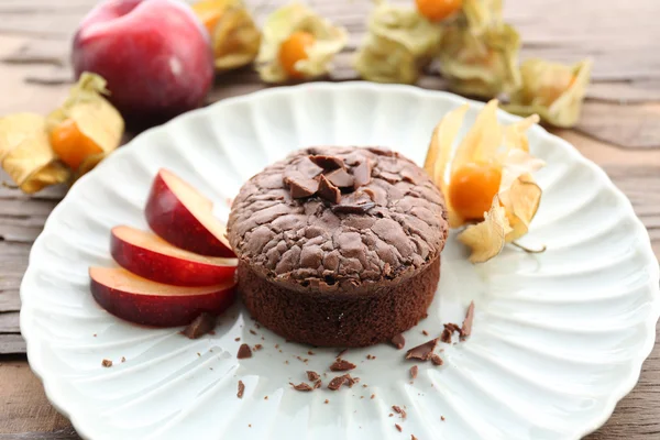 Varm Chokladpudding — Stockfoto