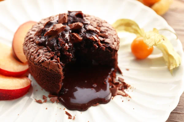 Hot chocolate pudding — Stock Photo, Image