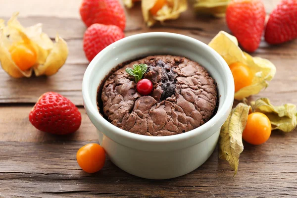 Pudding au chocolat chaud — Photo