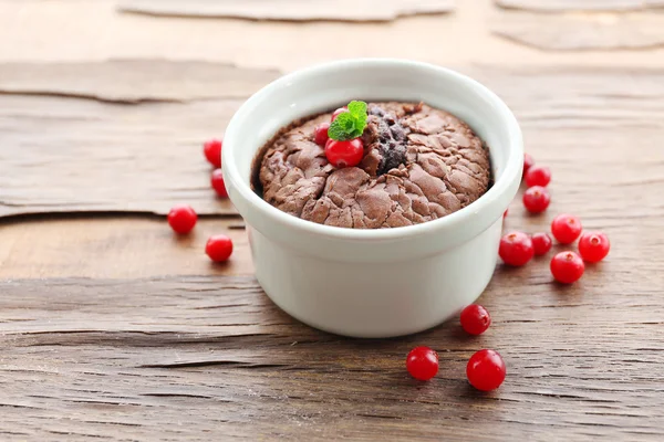 Hot chocolate pudding — Stock Photo, Image